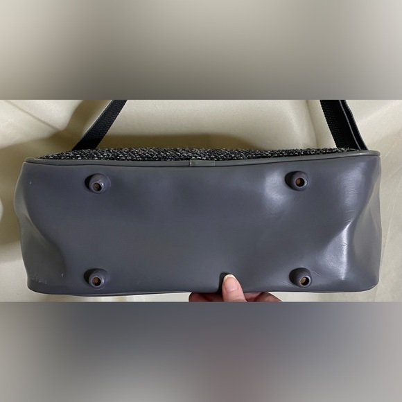 Unisex Vintage Oscar De La Renta Tweed Weekender Travel Bag - Picture 7 of 10